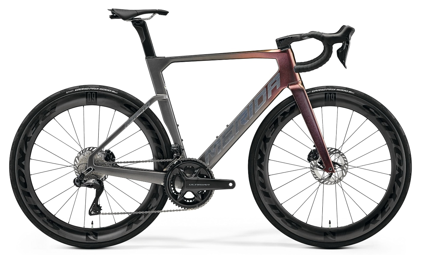 Merida REACTO 8000 - 28 Zoll 24K-Di2 Diamant - rainbow/gunmetal grey