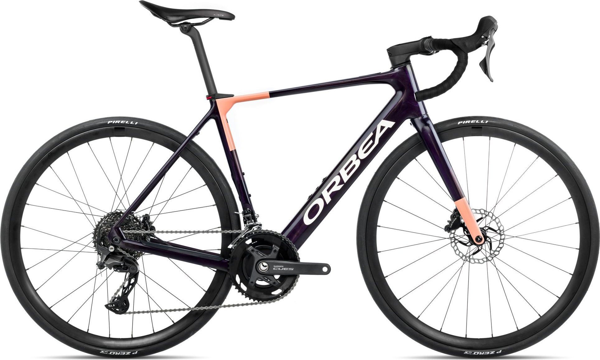 Orbea Gain M40 - 2026 - Fantasy Purple Carbon View (Gloss) - Orange Cloud (Matt) | L
