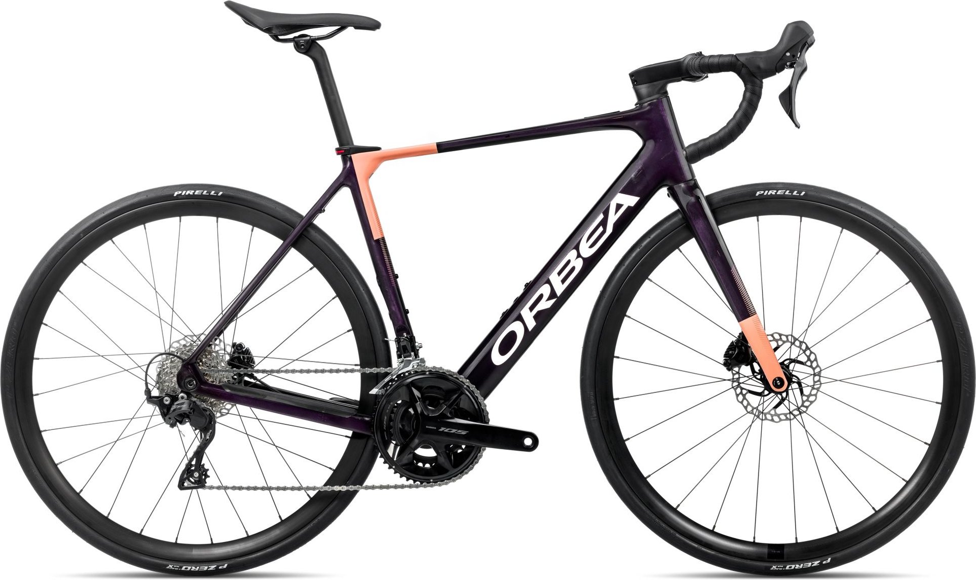 Orbea Gain M30 - 2026 - Fantasy Purple Carbon View (Gloss) - Orange Cloud (Matt) | S