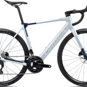 Orbea Gain M30i - 2026 - Halo Silver (Matt) - Blue Carbon View (Gloss) | L