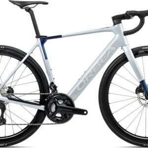 Orbea Gain M20i - 2026 - Halo Silver (Matt) - Blue Carbon View (Gloss) | L