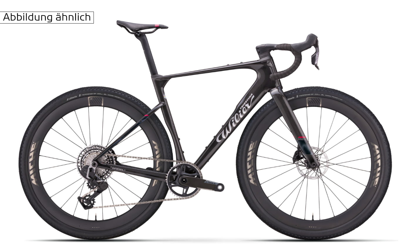 Wilier Rave SLR ID2 GRX Di2 Graff Allroad - 28 Zoll 12K Diamant - glitch black