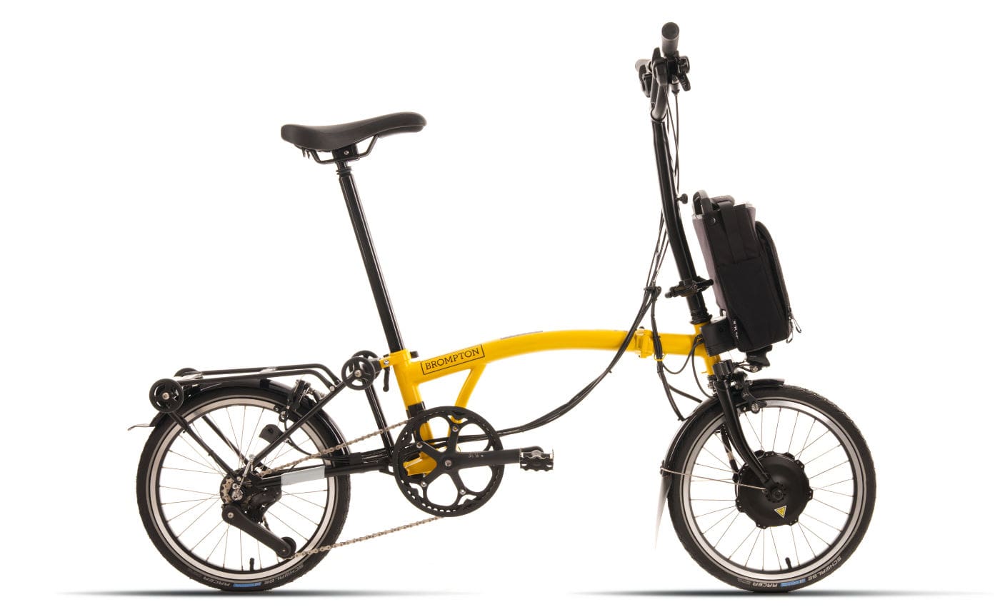 Brompton C-Line Electric Explore - Typ H - 16 Zoll 300Wh 12K Faltrad - Bumblebee Yellow
