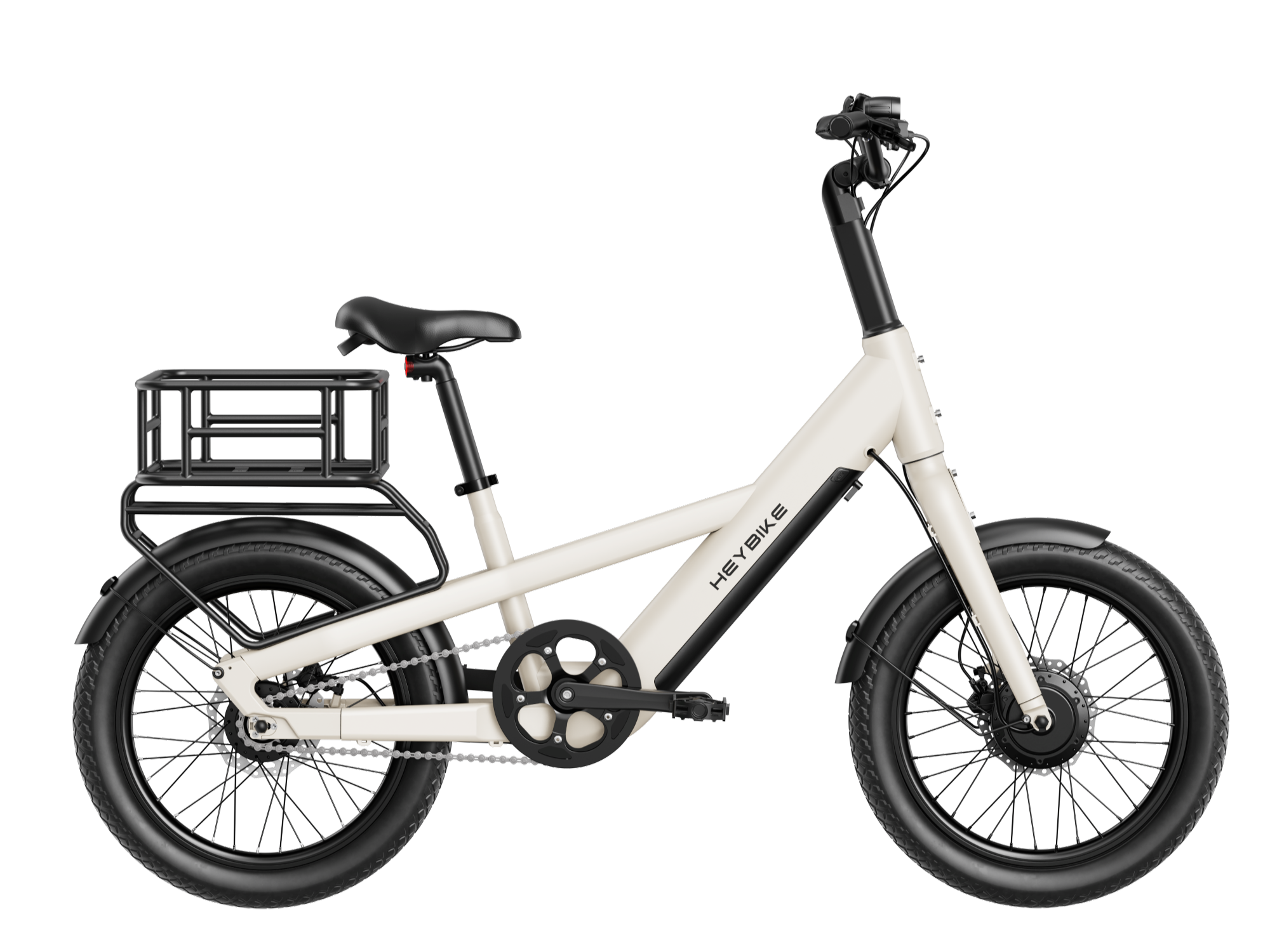 EC Compact City - Butterweiß / Mit Gepäckträger und Korb