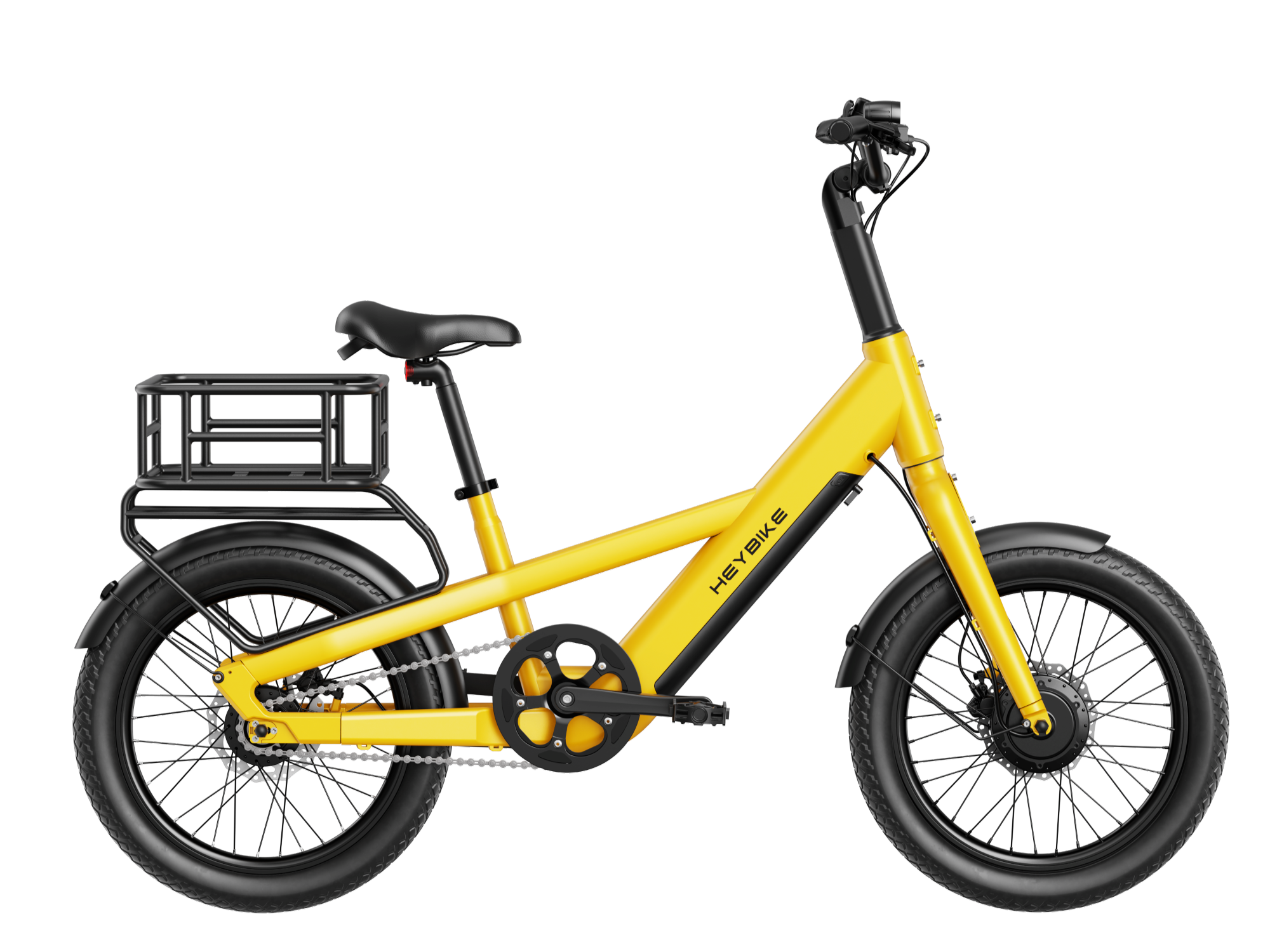 EC Compact City - Sonnengelb / Mit Gepäckträger und Korb