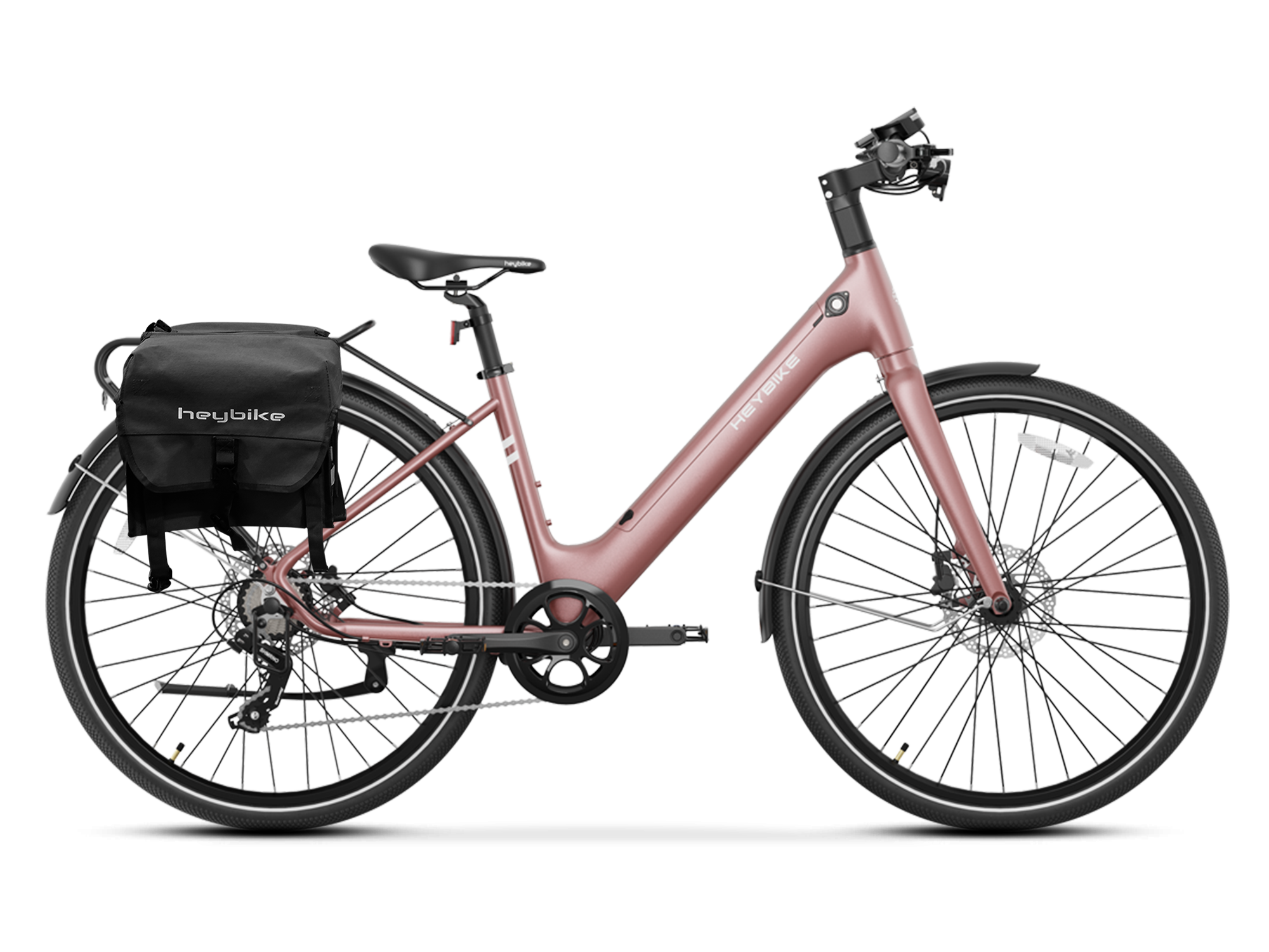 Heybike EC 1-ST - Hellrosa / mit schwarzer Tasche