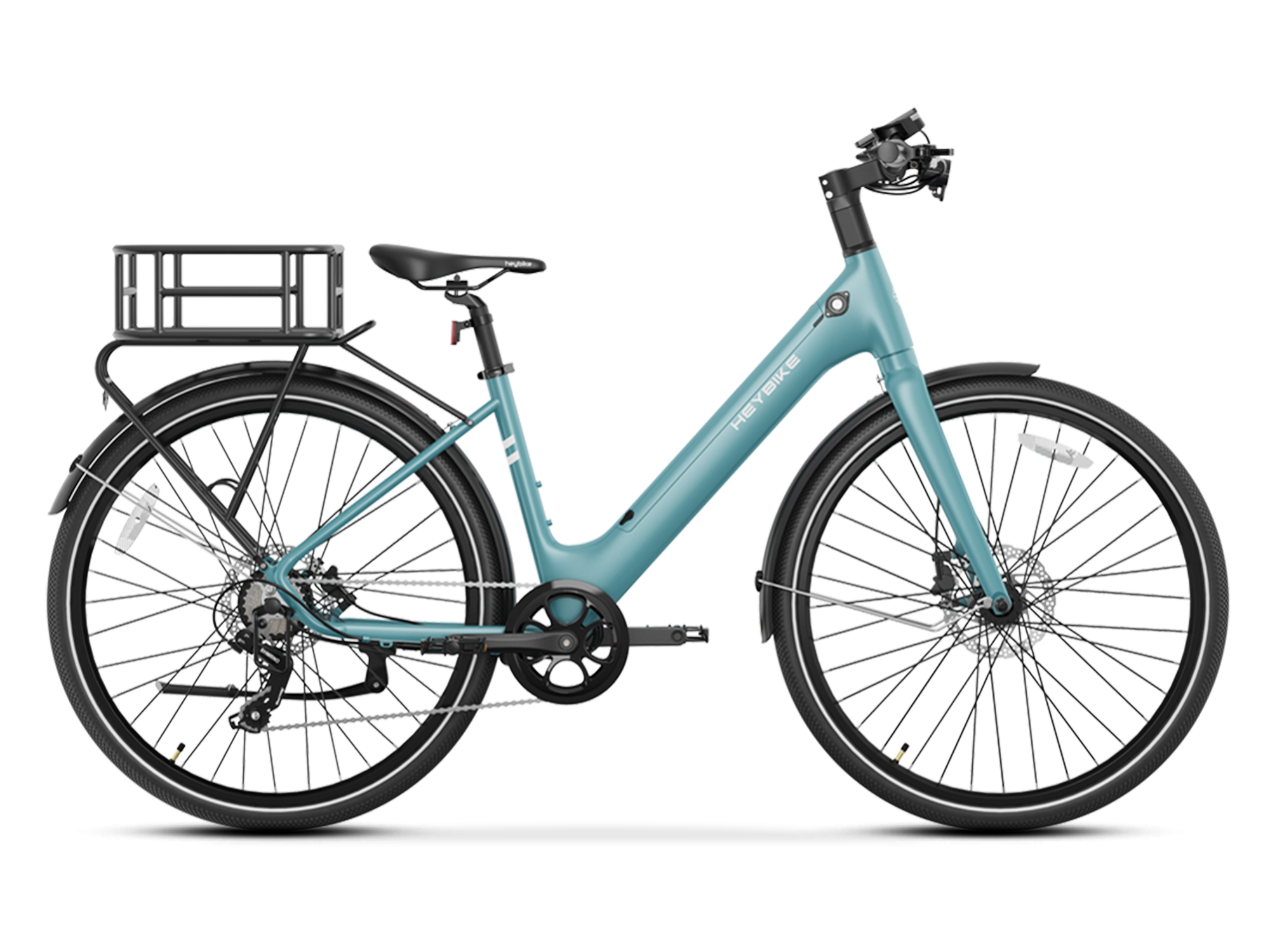 Heybike EC 1-ST - Türkisblau / mit Korb