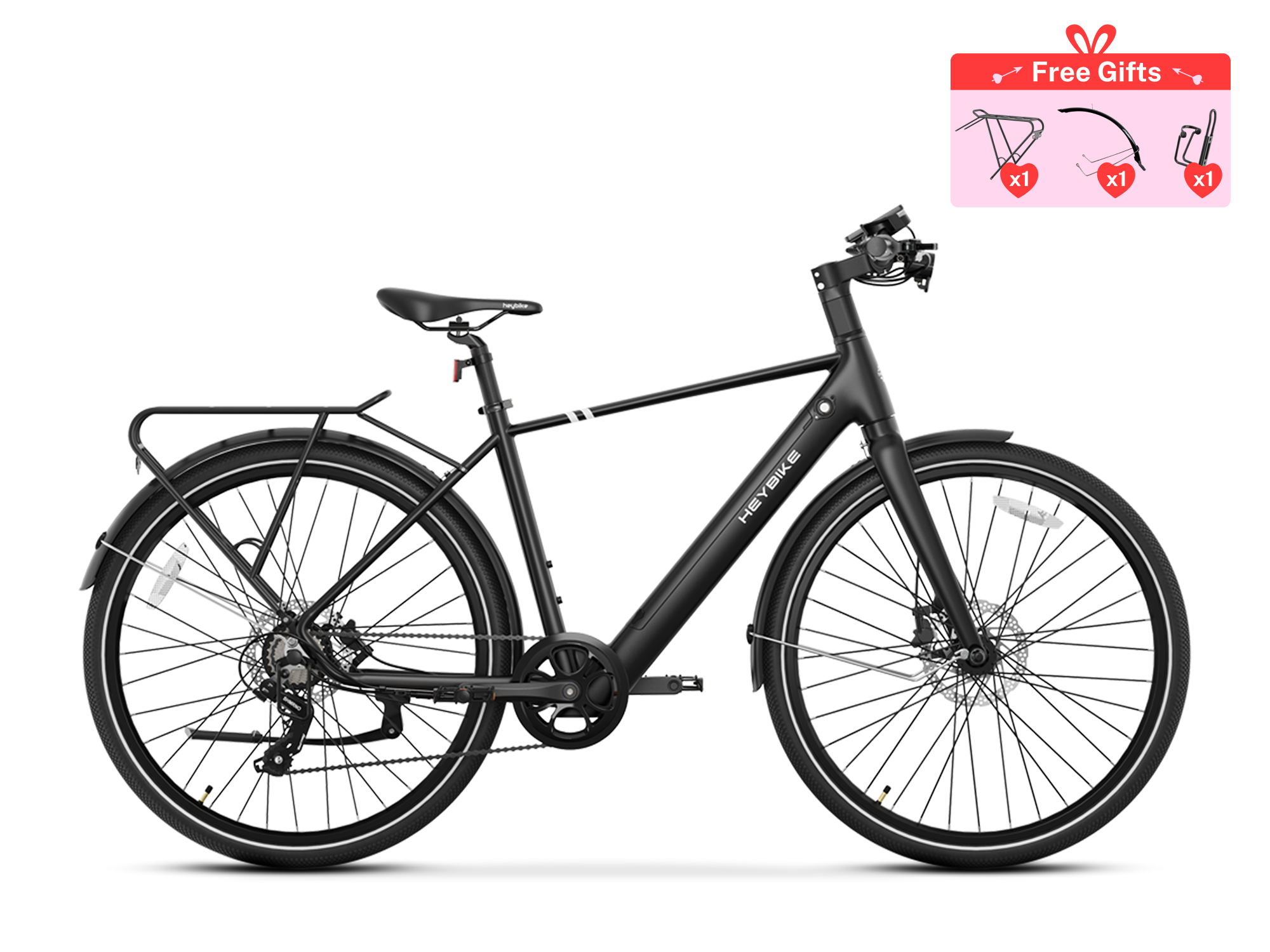 Heybike EC 1 - Schwarz / L - for 165 - 190 cm / Standard