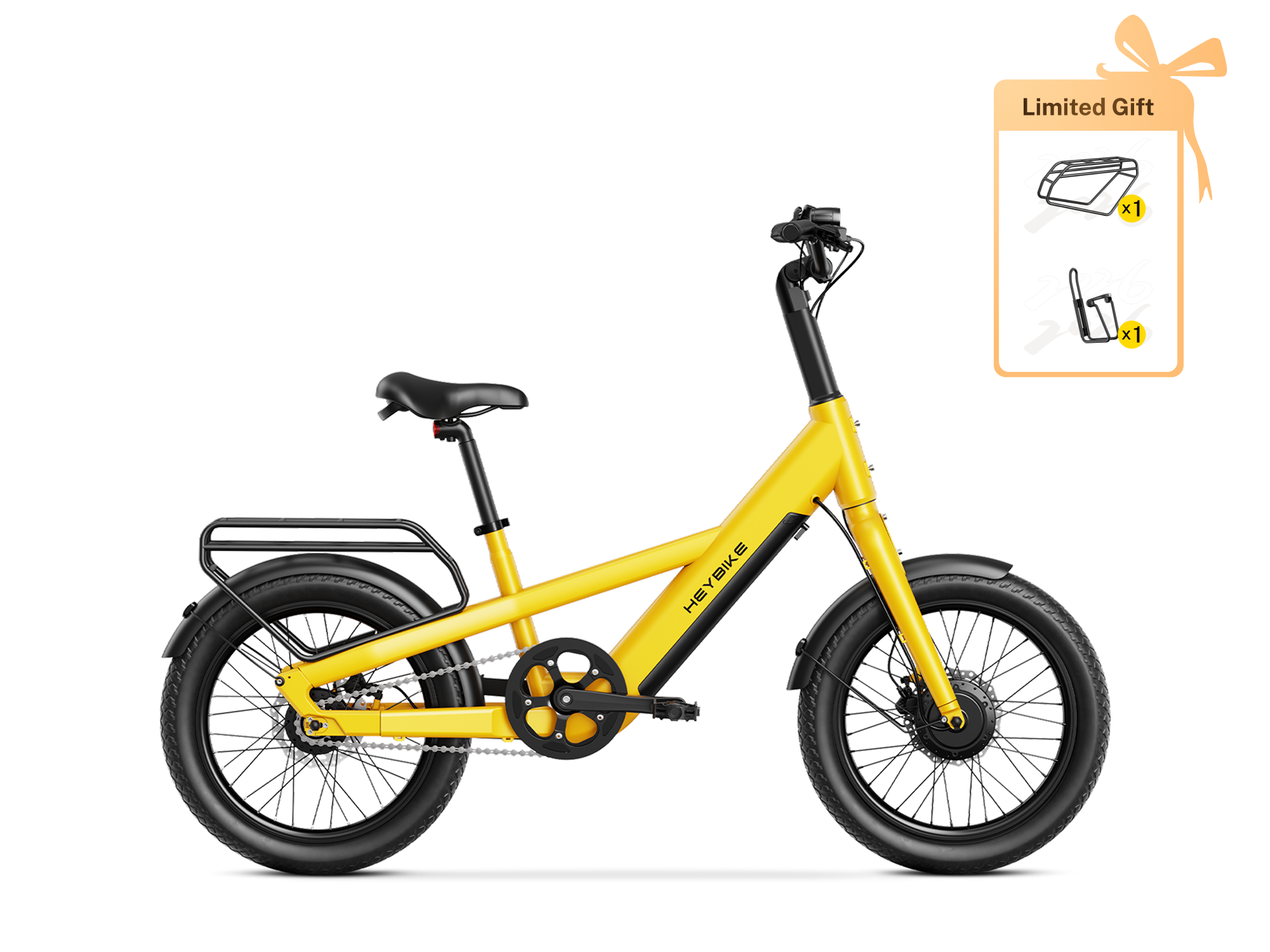 EC Compact City - Sonnengelb / Mit Gepäckträger