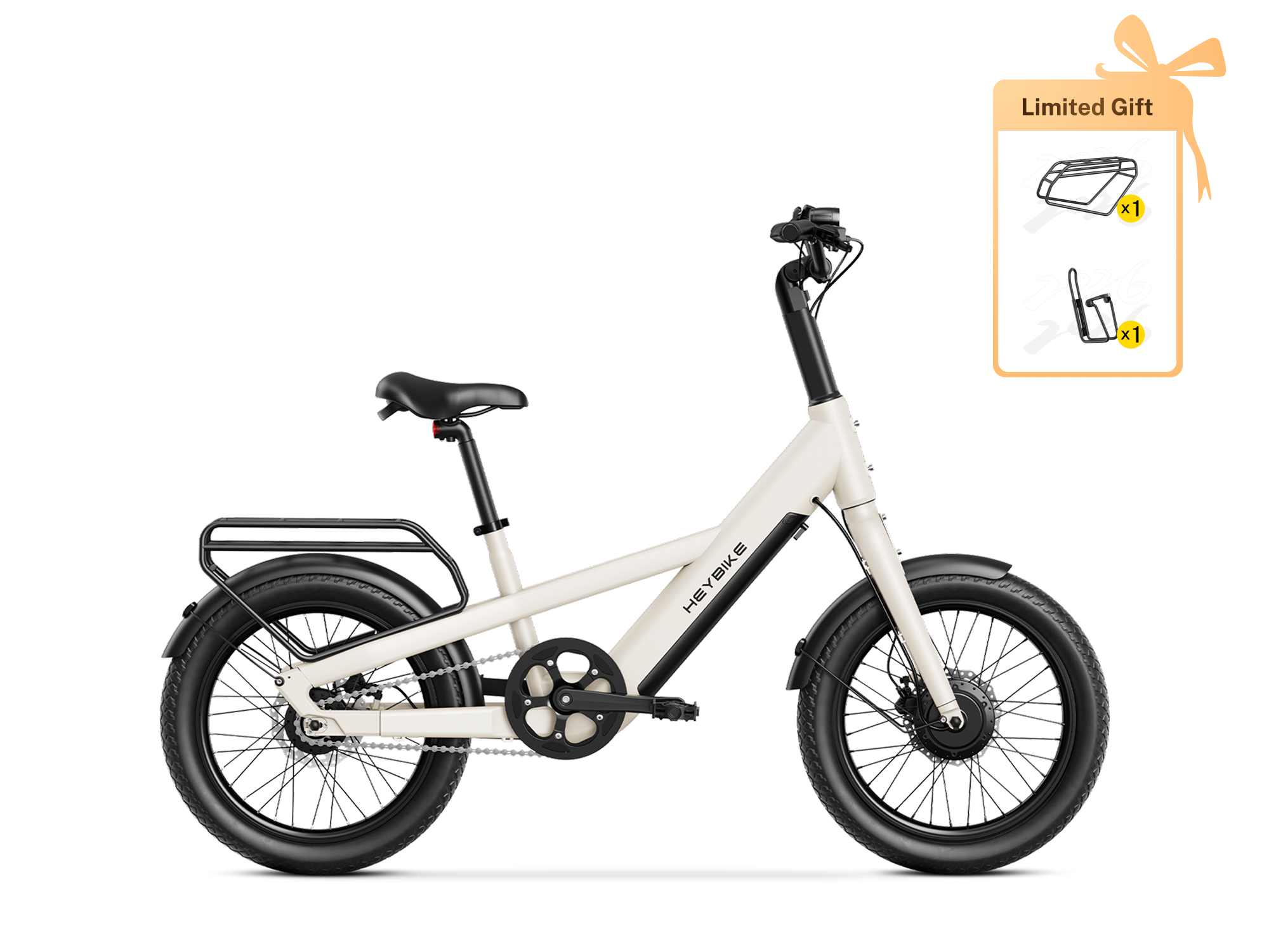 EC Compact City - Butterweiß / Mit Gepäckträger