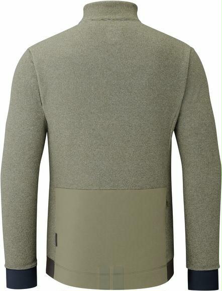 Wintertrikot Shimano Transit Fleece Jersey Grün XL – Bild 2