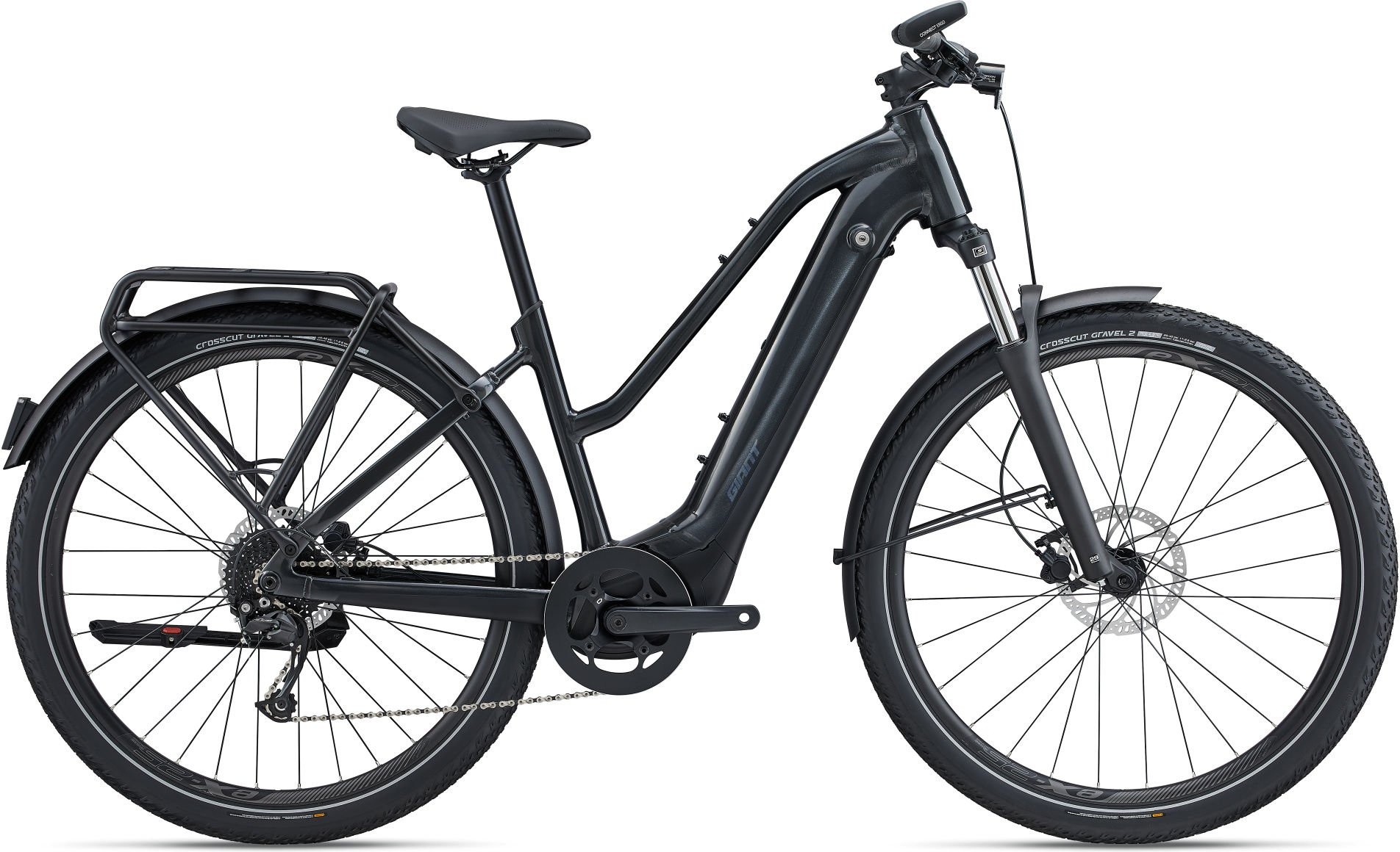 Giant Explore E+ 2 STA - 2025 - Gunmetal Black / Black Gloss-Matt | S