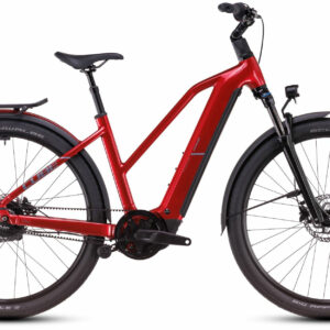 Cube KATHMANDU HYBRID COMFORT PRO 800 electricred´n´red 28" 800 Wh Trapez
