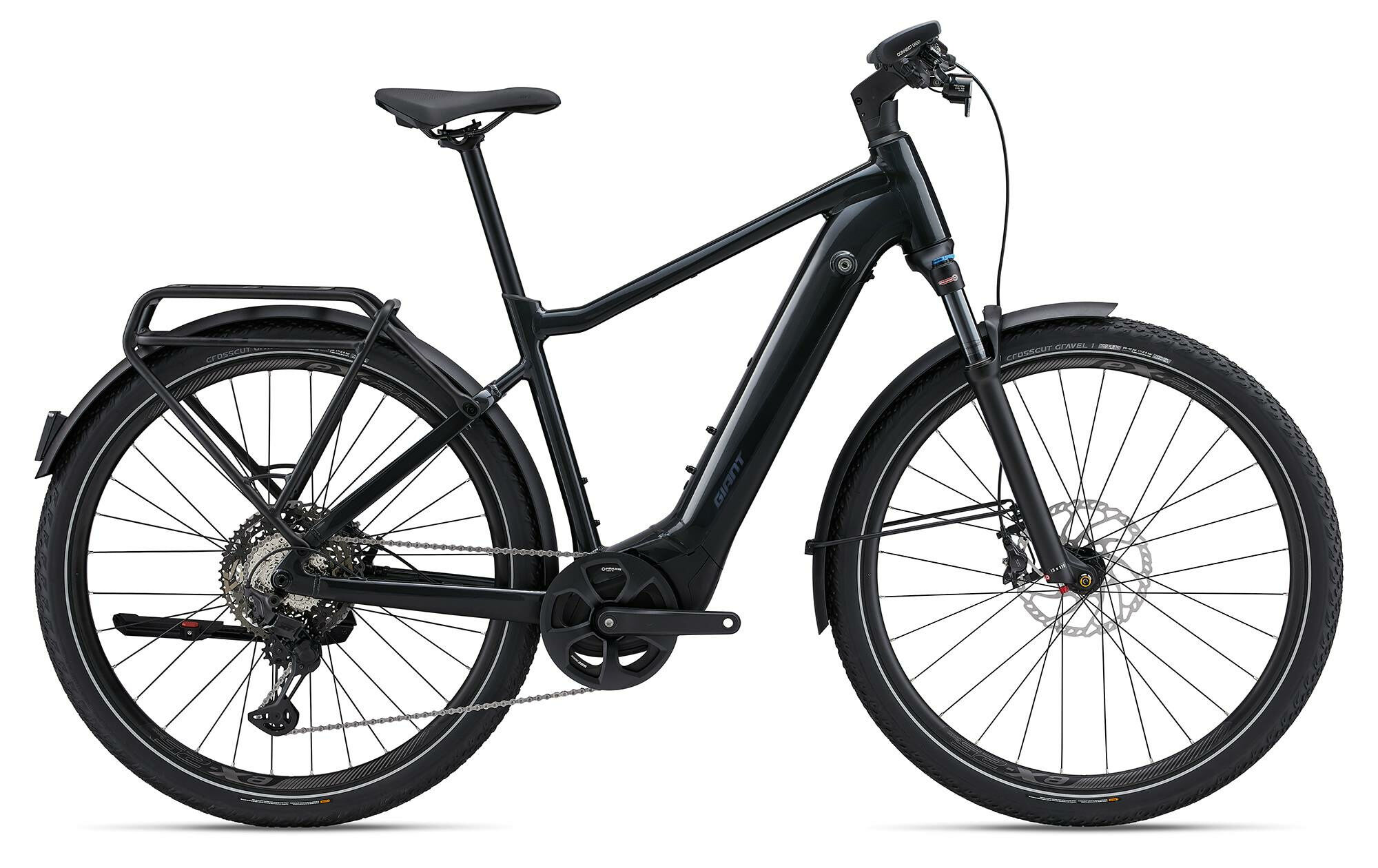 Giant EXPLORE E+ PRO 0 GTS Gunmetal Black/Black Gloss-Matt 28" 800 Wh Diamant