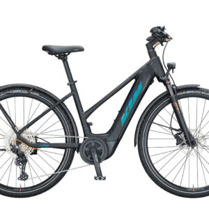 KTM MACINA CROSS LFC black matt (green purple flip glossy) 28" 625 Wh Trapez