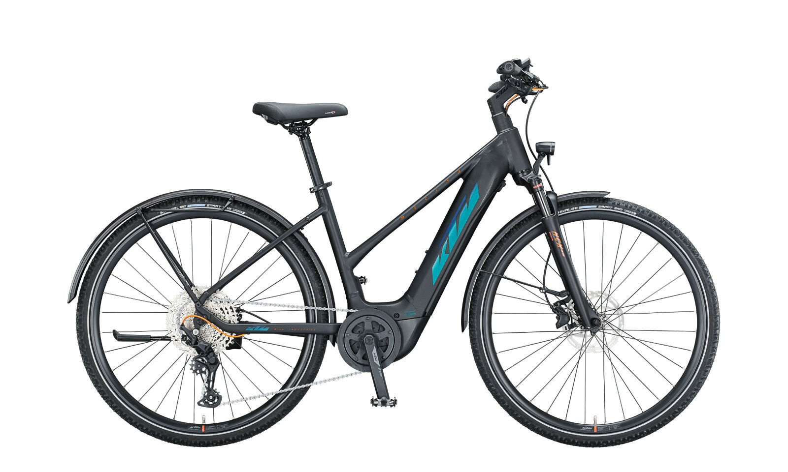 KTM MACINA CROSS LFC black matt (green purple flip glossy) 28" 625 Wh Trapez