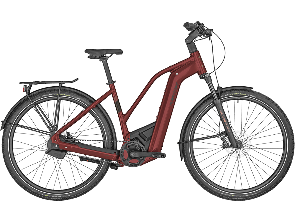 Bergamont E-Horizon Premium Pro Belt Low | Trekking E-Bike | 28" | 750Wh Bosch CX | echtrot Größe: 48 cm