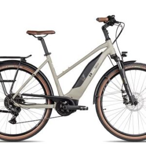 2R Manufaktur ELO 9 Trapez | moosgrau matt/perlweiß | 46 cm | E-Trekkingräder