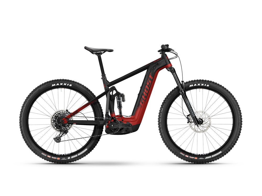 Ghost E-Riot AM Essential | E-MTB Fully | 29" | 625Wh Bosch CX | schwarz / perlrot Größe: 44 cm