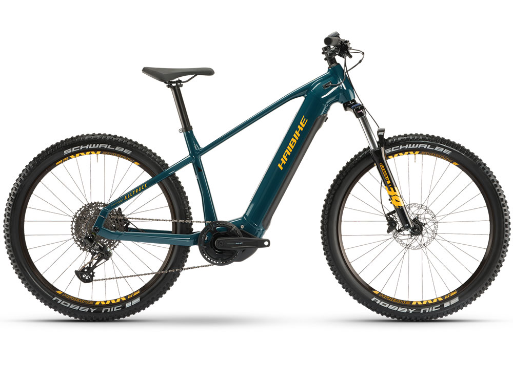 Haibike AllTrack 6 | E-Mountainbike | 27,5" | 720Wh Yamaha PW-S2 | ocean / orange / schwarz Größe: 45 cm