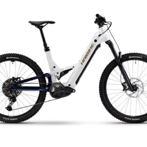 Haibike AllTrail 8 Low | E-MTB Fully | 27,5" | 600Wh Bosch CX | weiß / blau / gold Größe: 49 cm