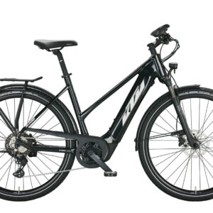 KTM MACINA SPORT 630 metallic black (silver+blue) 28" 625 Wh Trapez