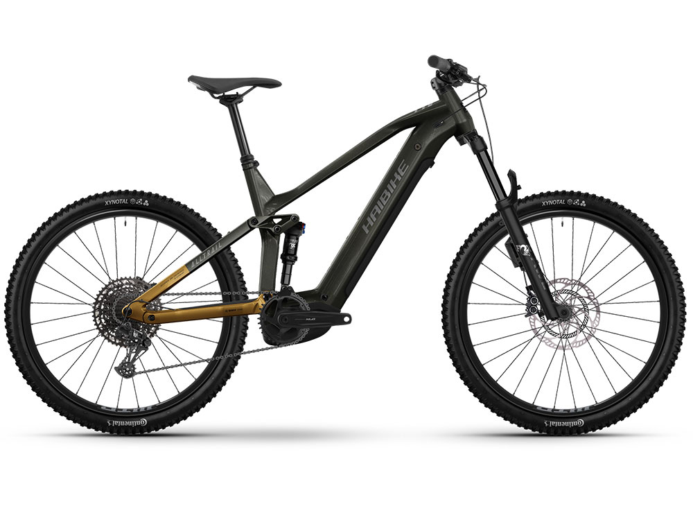 Haibike AllTrail 10.5 ABS High | E-MTB Fully | 29" | 800Wh Bosch CX | schwarz / ninja gold / grau Größe: 47 cm