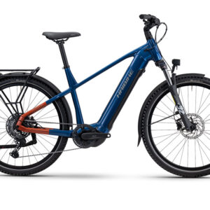 Haibike Trekking 4 High | Trekking E-Bike | 27,5" | 720Wh Yamaha PW-S2 | blau / orange / silber Größe: 60 cm