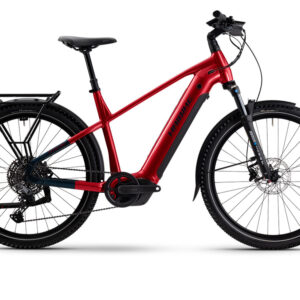 Haibike Trekking 7 High | Trekking E-Bike | 27,5" | 800Wh Bosch CX | dynamitrot / blau Größe: 40 cm