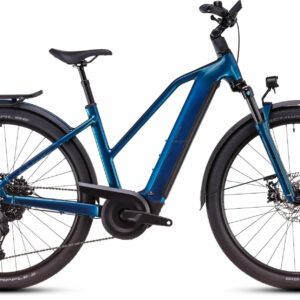 Cube KATHMANDU HYBRID EX 800 electricblue´n´chrome 28" 800 Wh Trapez