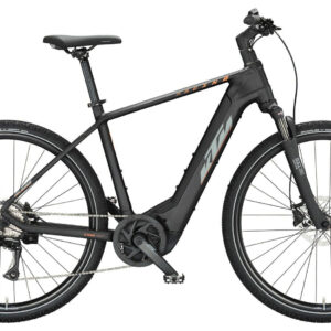 KTM MACINA CROSS 510 black matt (grey+orange) 28" 500 Wh Diamant
