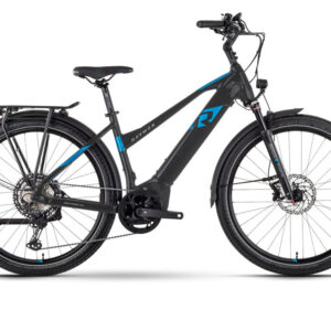 Raymon TourRay E 8.0 Mid | Trekking E-Bike | 27,5" | 630Wh Yamaha PW-X3 | black / new blue / grey matt Größe: 50 cm