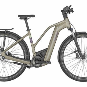 Bergamont E-HORIZON ELITE 7 BELT LADY shiny taupe brown 28" 750 Wh Trapez