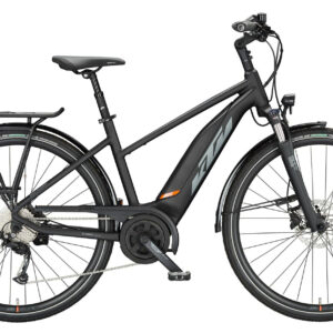 KTM MACINA FUN A510 black matt (grey+orange) 28" 500 Wh Trapez