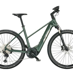 KTM MACINA CROSS 710 moss grey (chrome+orange) 28" 750 Wh Trapez