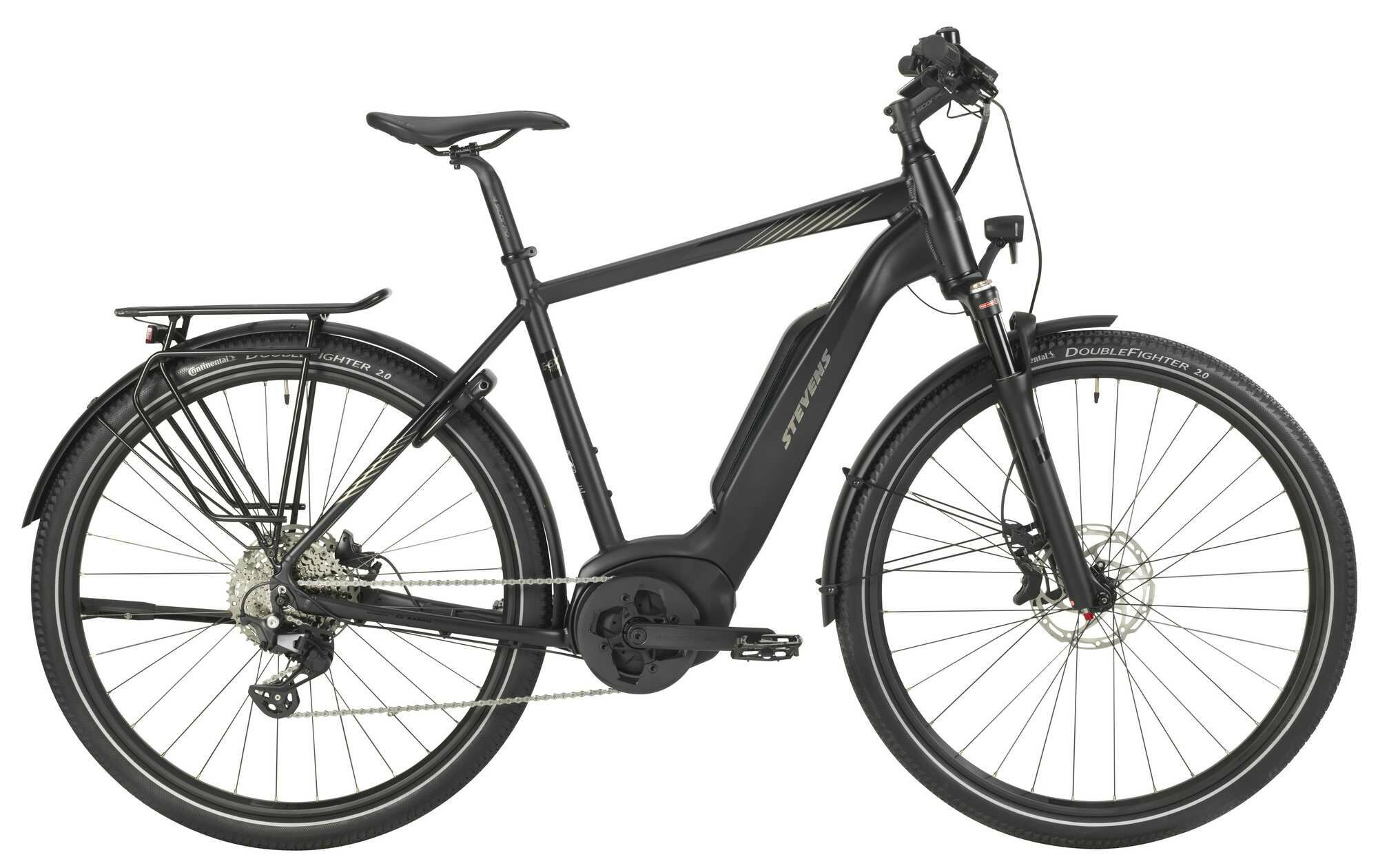 Stevens E-6X TOUR GENT Stealth Black 28" 545 Wh Diamant