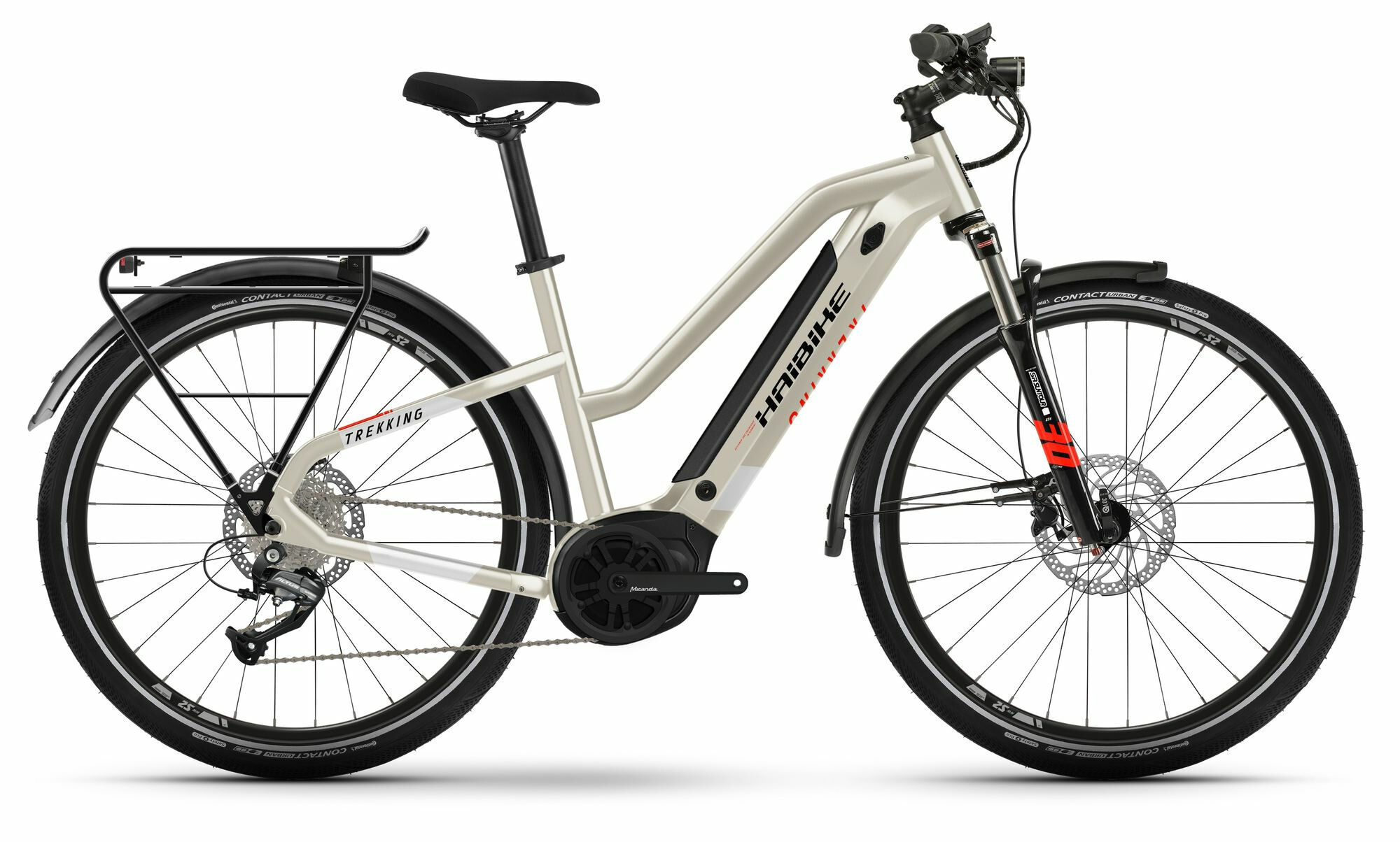 Haibike TREKKING 4 desert/white 27;5" 500 Wh Trapez