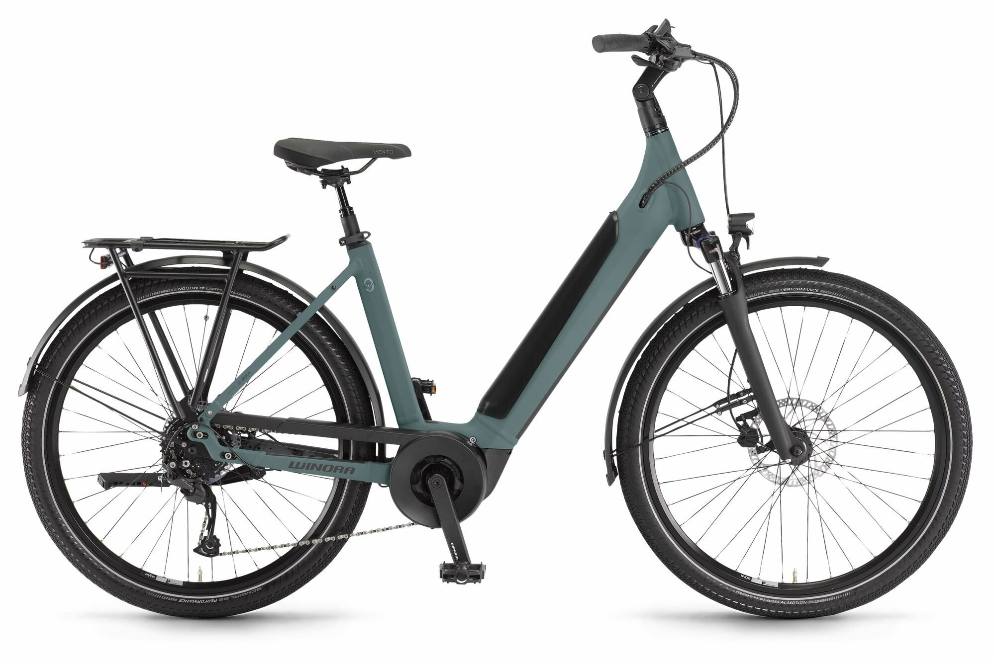 Winora SINUS 9 LOW - 27;5" 625 Wh - darkslategrey matt