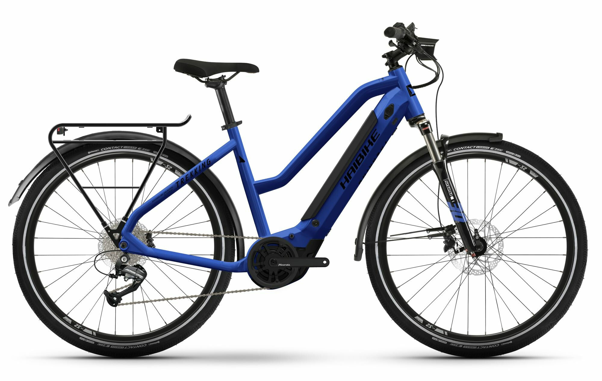 Haibike TREKKING 4 gloss/matte blue black 27;5" 500 Wh Trapez
