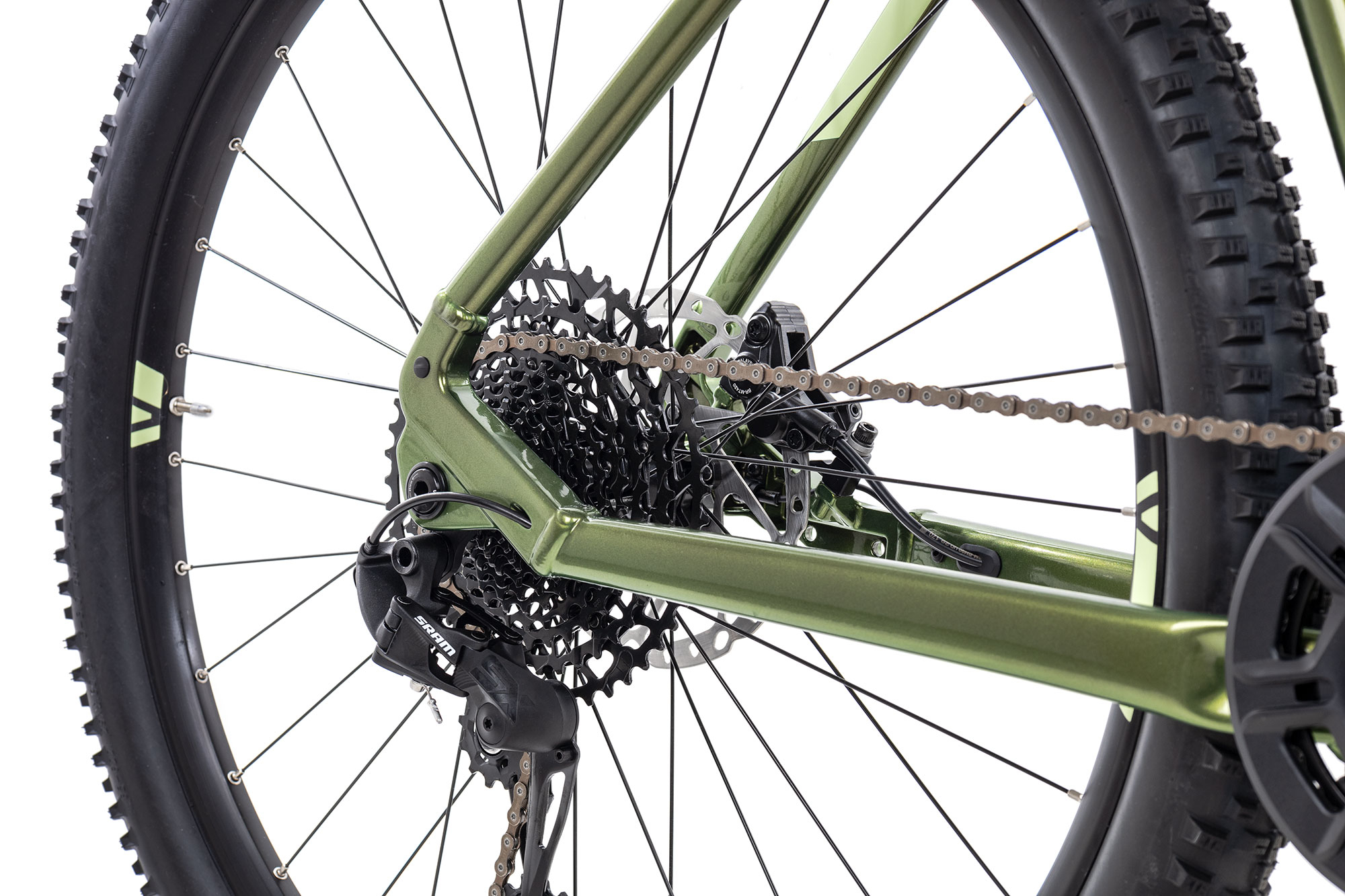 Axess Element | metallic olive/grey/green matt | 21 Zoll | E-Hardtail-Mountainbikes – Bild 2