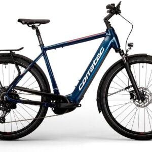 Corratec E-POWER TREKKING 28 P6 8S Blau/Silber 28" 625 Wh Diamant