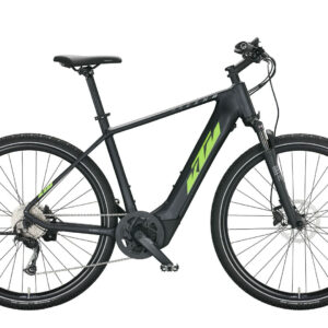KTM MACINA CROSS 510 black matt (green+grey) 28" 500 Wh Diamant