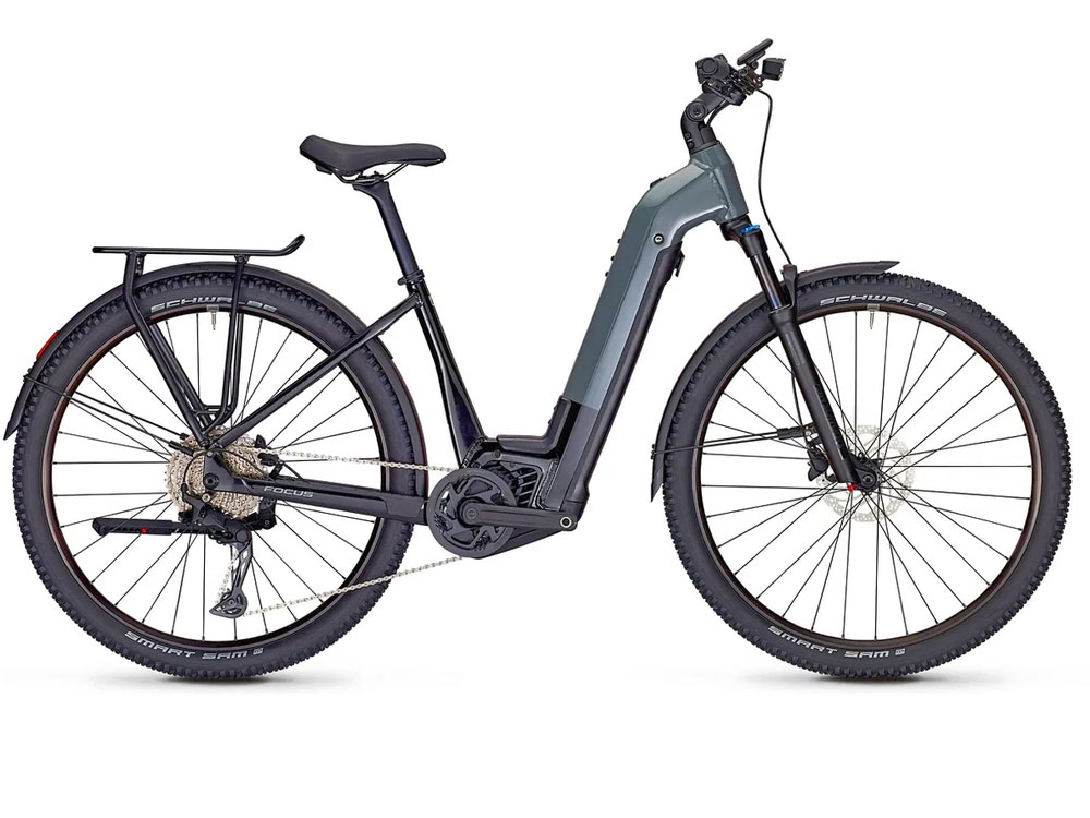 Focus Aventura² 6.8 Wave Trekking E-Bike (29" | 750Wh | schiefergrau glänzend / magicblack glänzend) Größe: 48 cm