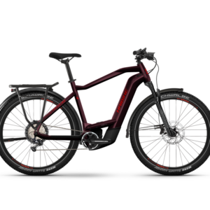 Haibike Trekking 11 High | Trekking E-Bike | 27,5" | 750Wh Bosch CX | weinrot / neonrot Größe: 54 cm