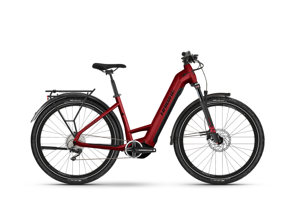 Haibike Trekking 5 Low | Trekking E-Bike | 27,5" | 720Wh Yamaha PW-S2 | feuerrot / schwarz Größe: 45 cm