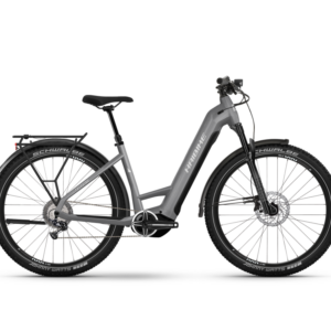 Haibike Trekking 7 Low | Trekking E-Bike | 27,5" | 720Wh Yamaha PW-X3 | urban grau / weiß Größe: 45 cm