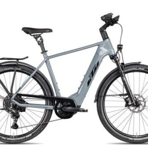 KTM Macina Gran Pro 2025 | epicgrey/black blue | 46 cm | E-Trekkingräder