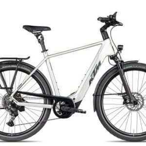 KTM Macina Magic Pro 2026 | dew silver matt/black orange | 46 cm | E-Trekkingräder