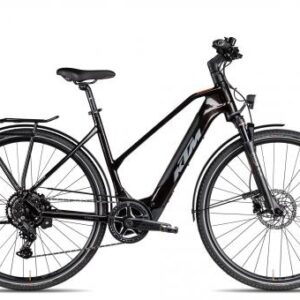 KTM Macina Sport SX 20 Trapez 2025 | flaming black/grey orange | 46 cm | E-Trekkingräder