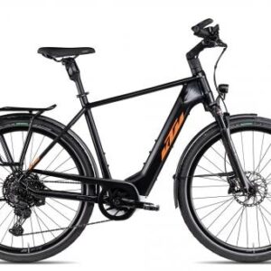 KTM Macina Style LTD Pro | black matt/orange grey | 46 cm | E-Trekkingräder
